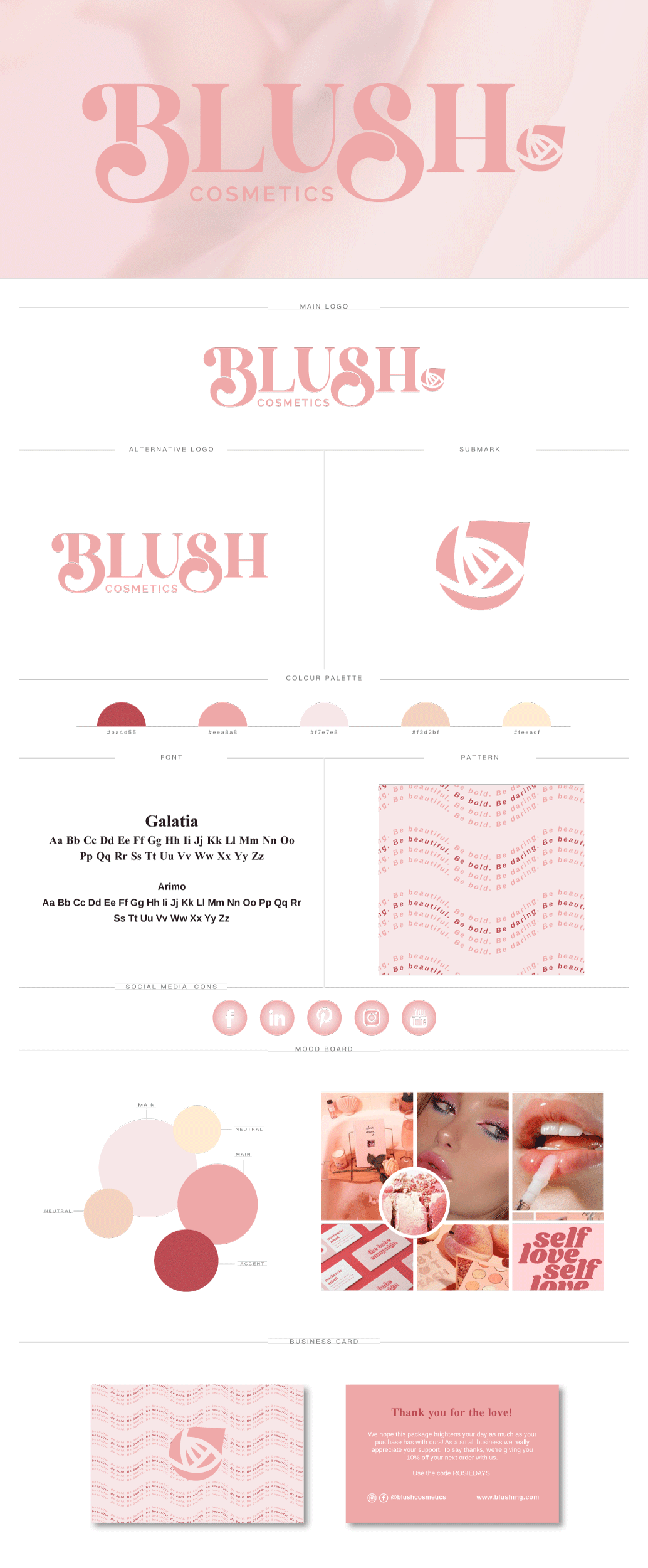 Blush Brand Board